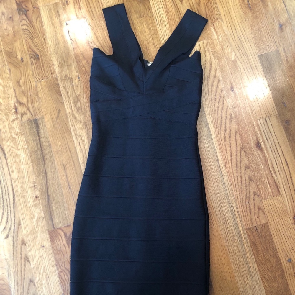 Bebe black bandage dress size XS